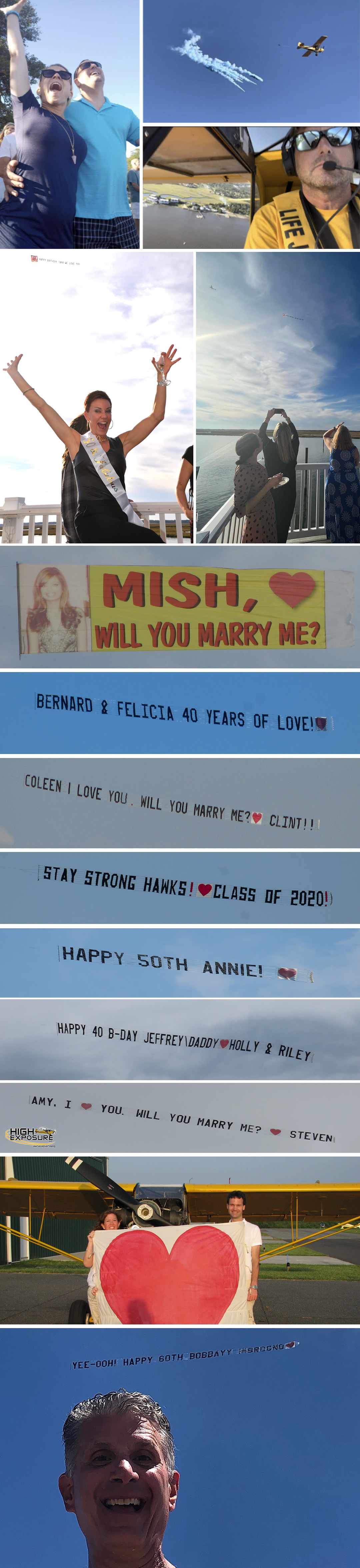 Will you marry me airplane banner proposal